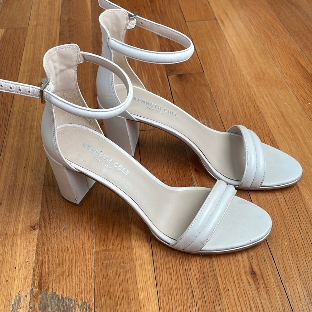 Kenneth Cole white heels
